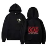 Herrtröjor tröjor 2023 The Walking Dead Hoodies män kvinnor mode casual harajuku huvtröjor tröjor unisex hip hopp överdimensionerade tröja toppar t240507