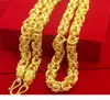 Halskette Jungen Herren Kette Halskette Gold gefüllt Hip Hop Schwere dicke ed klobige Halskette Mode Schmuck 24 Zoll J1905265313824