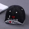 Cappelli cappelli da baseball baby denim I love Mom Summer Hat Childrens Boy and Girl Letter Cappello per bambini D240509