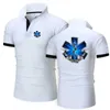 Men's Polos EMT Emergency Ambulance 2024 MENS SUMME NOUVEAU BUSINESS BOUTON POLO FOLM IMPRIMÉ CASSURABLE TOP CASSOIR Q240508