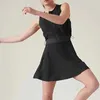 Aktive Kleider Sean Tsing Workout Tenniskleider Frauen Slveless halb Reißverschluss Kleid für sportliches Lauf zum Wanderradfahren Y240508