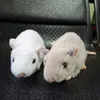 Extra Soft Real Life White Rat Plush Toys Realistic Mouse Stuffed Farm Animals Toy Pet Mice Gifts Educational Toys For Kids 240507