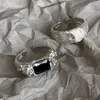 クラスターリングVentfille 925 Sterling Silve Black Zircon Ringテクスチャ