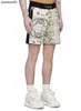 Rhude high -end designer shorts voor kleurblokbrief gebreide jacquard drawstring shorts geruite cashew flower casual capris voor mannen met 1: 1 originele labels