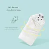 Towels Robes Baby Bathrobe Infant Bath Towel Boy Girl Blankets Swaddle with Hood Cartoon Coral Fleece Towel Blanket Newborn Kids Bedding