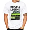 T-shirts voor heren Modale nieuwe zomer mannen Old Drive Classic Duitse E30 Retro korte mouw EUDM E36 M3 Witte jongen Casual Top T-shirt D240509