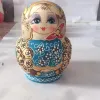 Miniaturas 10 camadas 15 cm bonecas russas bonecas de ninho de madeira decoração caseira matryoshka boneca educação de aniversário artesanato de decoração