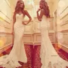 2021 New Arrival Modern Mermaid Lace Wedding Dresses Sweetheart Applique Elegant Long Vintage Bridal Gowns Custom Made High Quality Fashion 0509