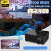 Projecteurs Full HD Outdoor Projecteur Mini Portable Projecteur Mobile Video WiFi Smart Home Cinema Wireless Même écran iOS / Android WiFi J240509