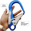 Carabiners Lighten Up Aerial Work Safety Hook Big Opening Alloy Carabiner Steel Pipe Industry Protection Lock Fall-Proof Insurance Buc Ot6Gi