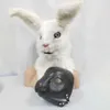 Partymasken DIY TIER Mobile Mund Blankheit Gesichtsmaske handgefertigtes Kaninchenform -Set -Paket Machen Sie Ihre eigenen Halloween -Requisiten Q240508
