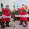 Großhandel kostenlos Schiff im Freien Spiele Aktivitäten 12mh (40 Fuß) mit aufblasbarem Santa Claus mit Gebläse mit LED Light Christmas Decoration Santa