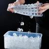 Plateau de glace de moule à cuisson avec cube de conception torsion servant une fuite de scooper de linges empilables pour la fabrication de cocktails