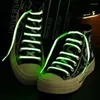 Peças de sapatos cadarços luminosos cadarços fluorescentes brilham na noite escura de tênis de tênis de tênis acessórios de pulseira