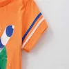 T-shirt saltanti Metri Nuovo arrivo Arance arancione Rocket Girls T-shirt Cotton Childrens T-shirt Summer Childrens T-Shirt Casual Baby Topl2405