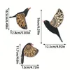 Декоративные фигурки 3pcs/set Home Flying Bird Hanging Foine Wall Decoration