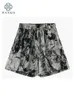 Shorts pour femmes été 2024 Nouveau design Tie Dye High Taist Shorts Femmes décontractées Fashion chic