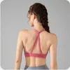 Aktive Unterwäsche Frauen Sport BH Top Sexy Schönheit zurück -Fitness -Top -Tops Fitness Unterwäsche Push up bras Workout Top Soft Sport BH Yoga Tops D240508