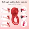 Autres articles de beauté de santé Rose-Toy Bluetooth App Penis Pinis Ring Cockring Vibrator pour hommes Lock Mâle de bite masculine Rings Détolez l'éjaculation S pour le couple Y240503