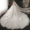 Élégant jupe à volants Gouvoises Scoop Scoop Robe de bal robe de mariée Silky Tulle Per perle en dentelle
