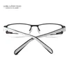 Solglasögon ramar Suncubic Design Eyewear Optiska glasögon Inspirerade halva kant Fashion Grey White Big Men Metal HD640