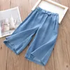 Jeans 2024 NEUE MODE LDREN WEISE BETS HOSEN SOMMER CLASSIGKEIT DER FFON ERKOPPTE HOSE FÜR JUDERAGE GIRKEN KLEIDEN 2 4 6 8 10 Jahre H240508