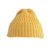 Caps Hüte Winter Warm gerippte Bohnenhut für Säuglinge und Kinder im Alter von 6 Monaten bis 5 Jahren neuer süßer, massiver Süßigkeitenfarbe Vorschule Windschutz Hut D240509