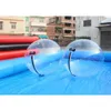 en gros de 8 mlx5mw (26x16,5 pieds) Piscine gonflable commerciale Air Air Blown Nimation Floating Equipment for Walking Zorb Ball Games Ship gratuit