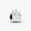 Dames sieraden Fit Pandora Charms Bead 925 Silver Love Bracelet Pink Cupcake Slide armbanden Braads Sieradenketen Charm kralen 294V