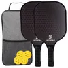 PILKLEBALL PIĄTY FIBLASS Surface Pickleball Setusapa Zatwierdzony zestaw Portable Racquet Gift Zestaw wewnętrzny i na zewnątrz 240506