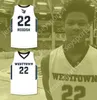 Пользовательская мужская молодежь/дети Cam Reddish 22 Westtown School School Moose White Basketball Jersey 2 Лучшие сшитые S-6xl