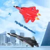 RC Aircraft SU57 2.4G Aircraft Remote Control Flight Model Glider com luzes LEDs Epp Foam Toy Toy Aircraft Gifts 240428