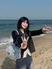 韓国のニッチバッグ女性トレンドデニムハンドバッグ審美的なクロスボディバッグレディースファッションヴィンテージY2K財布240508