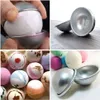 Vente en gros - 10pcs lot 3d Aluminium alliage alliage sphère de bain bombe moule à gâteau de casser