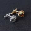 Cuff Links Mens Shirt gemelli argento oro galvanizzato un unico business di moda matrimonio gemelli francesi Q240508