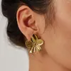 Kolczyki Dangle Trendy ze stali nierdzewnej Butterfly Kolczyka Kolczyka 18K Gold Wysoka jakość Wodoodporna wodoodporna biżuteria Prezent biżuterii