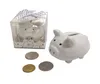 Ywbeyond Festa de aniversário recém -nascida Festa de aniversário Caixa de moeda cerâmica Mini Piggy Bank Wedding and Baby Shower Gifts6474196