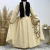 Vêtements ethniques Fashion broderie musulmane abaya robe turc arabe kaften arabe islamic for women dubai 2024 dernier