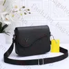 Luxurys Designer bags men Leather Black Flowers Messenger Crossbody Bags Shopping Bag Men Shoulder bag Handbags Women Wallets purse tote ba M46255 N42710