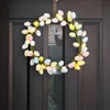 Couronnes de fleurs décoratives 36 cm de Pâques couronne d'oeuf à la gueule de gamme couronne en plastique couronne de mousse colorée décorations de Pâques de Pâques
