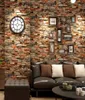 Peel and Stick Brick Wallpaper Stone Redgrey Prepasted Contact Paper Bedroom Decor Selfadhesive Wall Stickers8931734