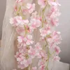 Fleurs décoratives couronnes tension 180cm Sakura Fleurs artificielles vigne jardin de mariage arc à la maison décoration Noël fausse falsification de cerise de soie