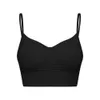 Lu Bra Yoga Align Tank Top 2023 Buttable Buttery Soft Align Sexig flexibel veckad fukt Wicking Sports Yoga Fiess Bra Lemon ll Worko Worko