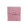 Wedding Bracelets Snap Button Velvet Bag for Jewelry Necklace Bracelets Rings Pouches Personalized Packaging Drstring Microfiber Ring Gift Bags