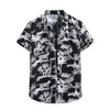 Herren -T -Shirts Blumenschildkragenpulloverhülle Strickjacke Hemd Kleidung Europäischer Stil Blusen Mode Tops