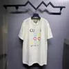 T-shirts masculins Designer 24SS Terre colorée Impression ronde rond Labore des t-shirts pour hommes et femmes à manches courtes i88z