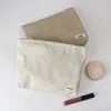 Bolsas de cosméticos Bolsa de produtos para a pele portátil Bolsa de higiene pessoal Organizador de cor sólido Corduroy Bolsa de maquiagem