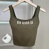 Womens tanks top designer tank top luxury vest sleeveless camis pure cotton fashionable knitted camisole tees spring summer