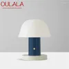 Lampade da tavolo Oulala Nordic Simple Lampada Distanza di marmo contemporanea Light LED per la decorazione del capezzale per la casa