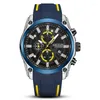 Нарученные часы Megir 2144 Кварцевые часы для мужчин Оригинальный бренд модный бренд Спортивный Силиконовый ремешок.
